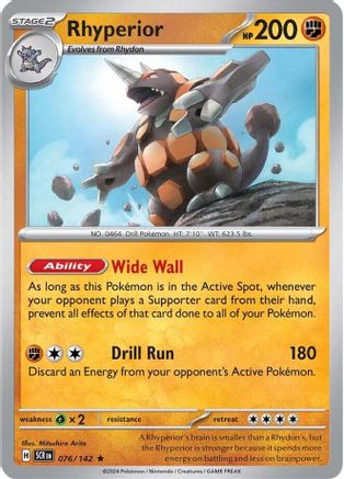 Rhyperior (76) Rare Reverse Holofoil