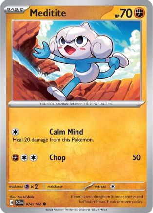 Meditite - 078/142 (78) Common Reverse Holofoil