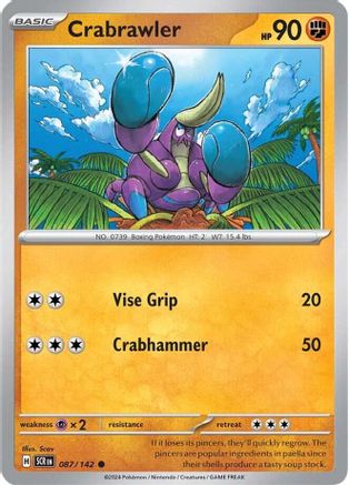 Crabrawler (87) Common Reverse Holofoil