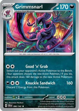 Grimmsnarl (96) Rare Reverse Holofoil