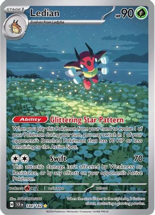 Ledian - 144/142 (144) Illustration Rare Holofoil