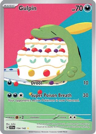 Gulpin - 154/142 (154) Illustration Rare Holofoil