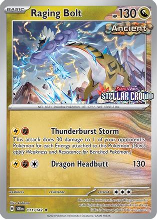 Raging Bolt (Cosmo Holo) (Best Buy Exclusive) (111) Rare Holofoil