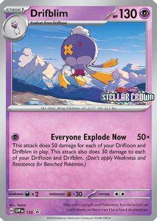 Drifblim - 135 (135) Promo Holofoil