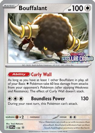 Bouffalant - 136 (136) Promo Holofoil
