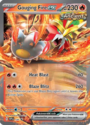 Gouging Fire ex - 144 (144) Promo Holofoil
