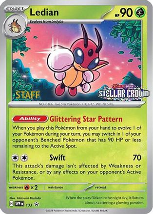Ledian - 133 [Staff] (133) Promo Reverse Holofoil