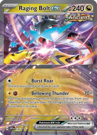 Raging Bolt ex - 145 (145) Double Rare Holofoil