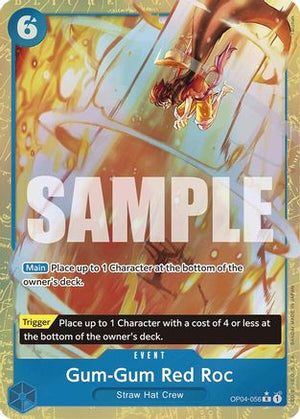 Gum-Gum Red Roc (Alternate Art) (OP04-056) - Premium Booster -The Best- Foil (Cabinet-NM)