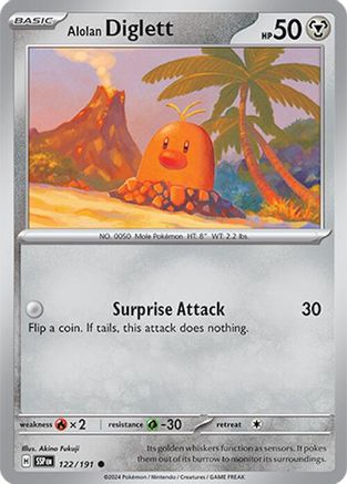 Alolan Diglett (122) Common Reverse Holofoil