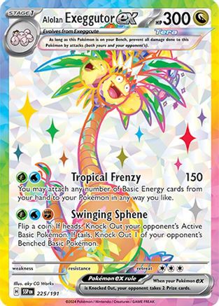 Alolan Exeggutor ex - 225/191 (225) Ultra Rare Holofoil