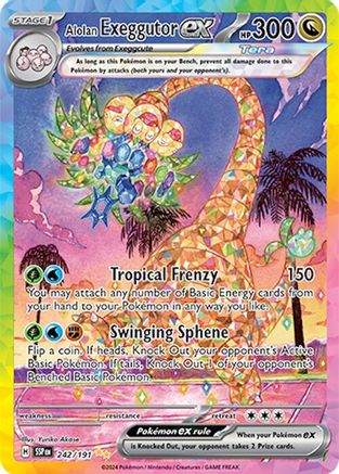 Alolan Exeggutor ex - 242/191 (242) Special Illustration Rare Holofoil