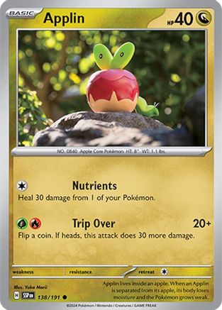 Applin (138) Common Reverse Holofoil
