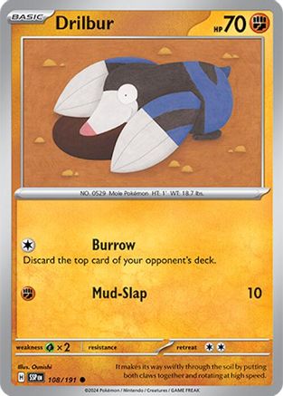 Drilbur (108) Common Reverse Holofoil