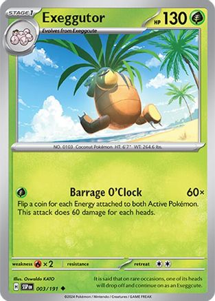 Exeggutor (3) Uncommon Reverse Holofoil