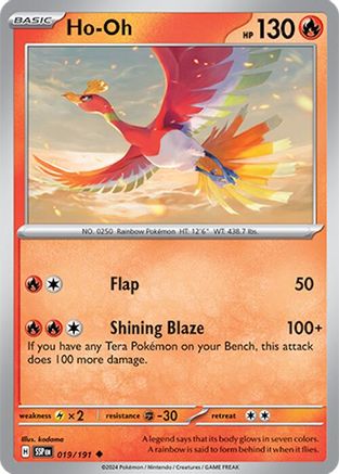 Ho-Oh (19) Uncommon Reverse Holofoil