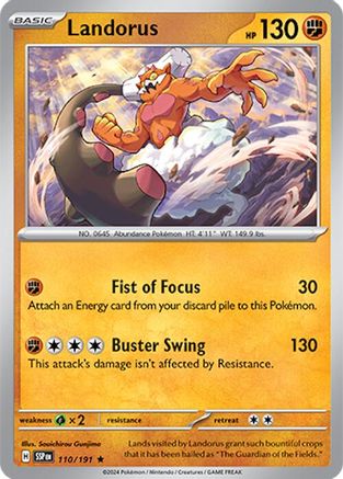 Landorus (110) Rare Reverse Holofoil