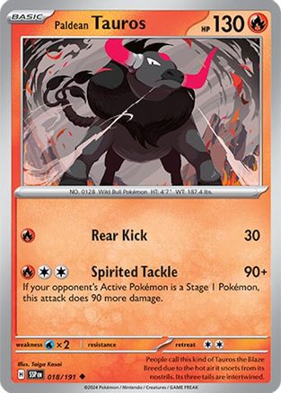 Paldean Tauros - 018/191 (18) Uncommon