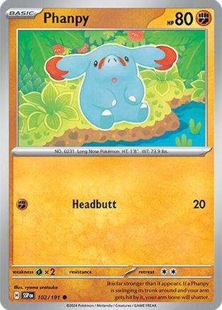 Phanpy - 102/191 (102) Common Reverse Holofoil