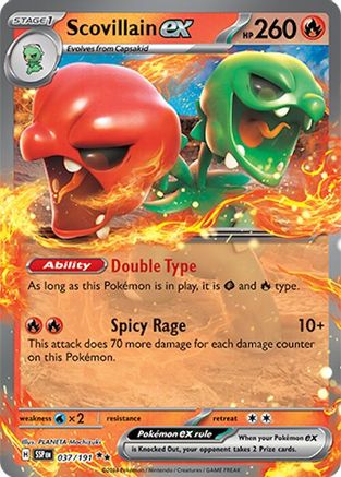 Scovillain ex - 037/191 (37) Double Rare Holofoil