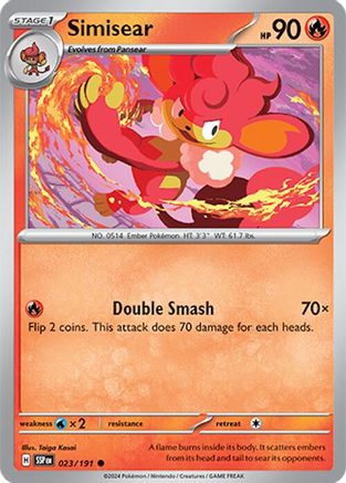 Simisear (23) Common Reverse Holofoil