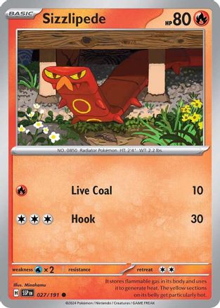 Sizzlipede (27) Common Reverse Holofoil