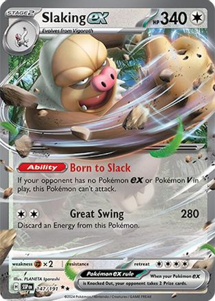 Slaking ex - 147/191 (147) Double Rare Holofoil