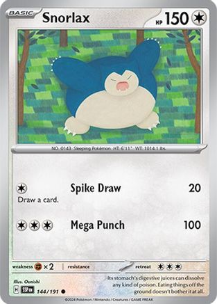 Snorlax (144) Common Reverse Holofoil