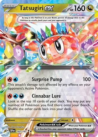 Tatsugiri ex - 142/191 (142) Double Rare Holofoil
