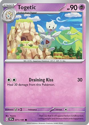 Togetic (71) Common Reverse Holofoil