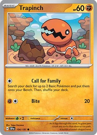 Trapinch (104) Common Reverse Holofoil