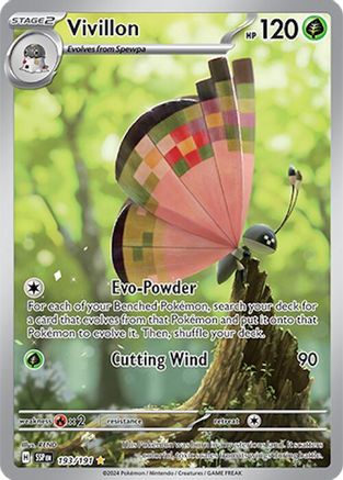 Vivillon - 193/191 (193) Illustration Rare Holofoil
