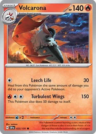 Volcarona (25) Common Reverse Holofoil