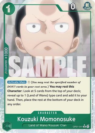 Kouzuki Momonosuke (Full Art) (OP01-041) - Premium Booster -The Best- Foil