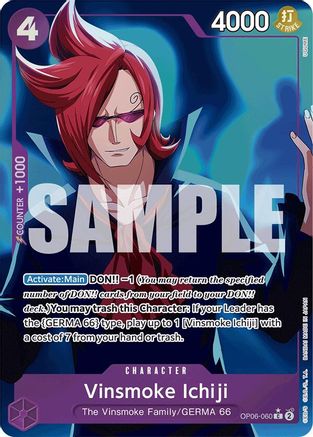 Vinsmoke Ichiji (Full Art) (OP06-060) - Premium Booster -The Best- Foil