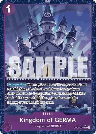 Kingdom of GERMA (Alternate Art) (OP06-079) - Premium Booster -The Best- Foil (Cabinet)