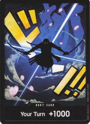 DON!! Card (Zoro) - Premium Booster -The Best- Foil (Cabinet)