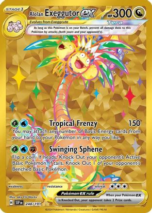 Alolan Exeggutor ex - 248/191 (248) Hyper Rare Holofoil