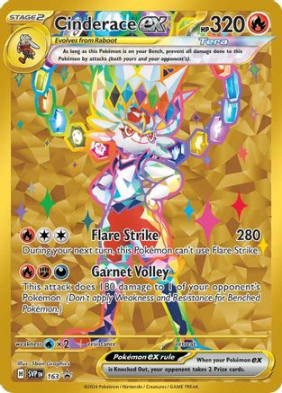 Cinderace ex - 163 (163) Promo Holofoil