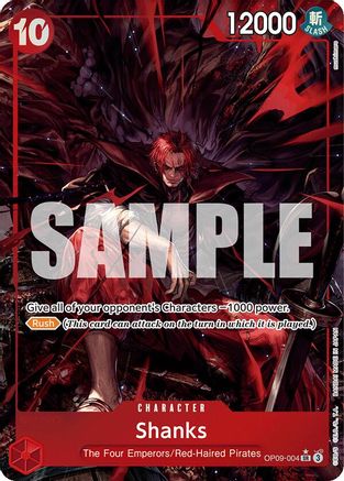 Shanks (004) (Alternate Art) (OP09-004) - Emperors in the New World Foil (Cabinet)