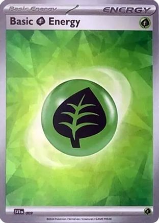 Basic Grass Energy (Cracked Ice Holo) (9) Common Holofoil