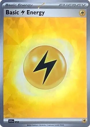 Basic Lightning Energy (Cracked Ice Holo) (12) Common Holofoil