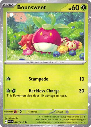 Bounsweet - 016/197 (Cosmos Holo) (16) Common Holofoil