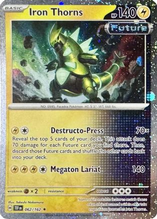 Iron Thorns - 062/162 (Cosmos Holo) (62) Rare Holofoil