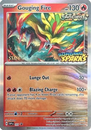 Gouging Fire - 151 (Staff) (151) Promo Holofoil