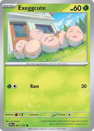Exeggcute (1) Common Reverse Holofoil