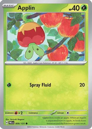 Applin (9) Common Reverse Holofoil