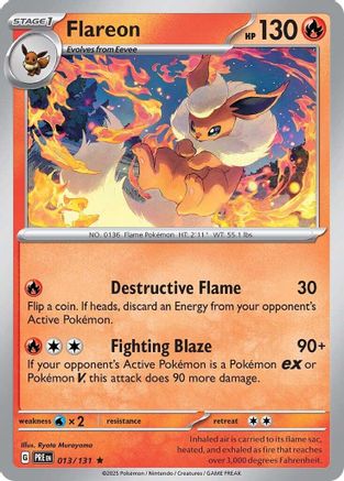 Flareon (13) Rare Holofoil