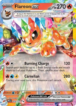 Flareon ex - 014/131 (14) Double Rare Holofoil