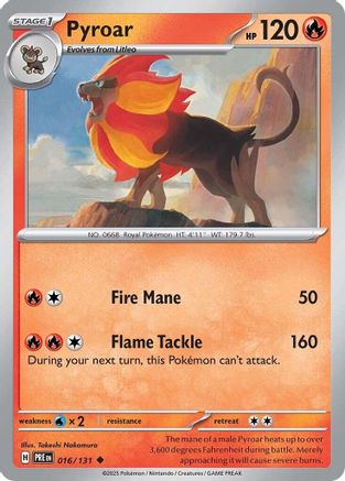 Pyroar (16) Uncommon Reverse Holofoil